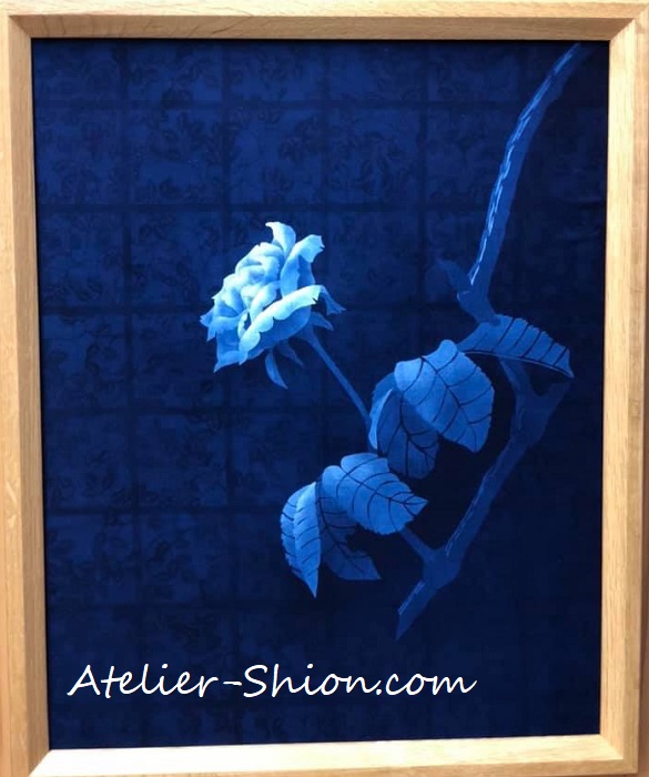 大田耕治藍染展示「Winter Rose」