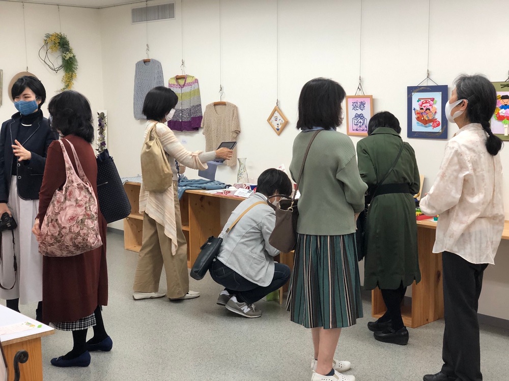 太田順子水引教室　春の文化祭「ときめき」会場の様子