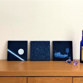 藍染ファブリックパネル