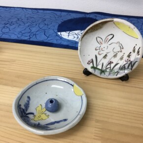 12か月絵替わり皿 お月見